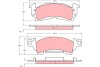 Гальмівні колодки TRW GDB742 - зображення 1