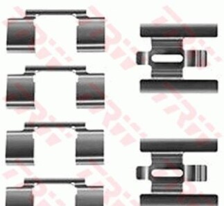Комплектующие, колодки дискового тормоза - TRW PFK343