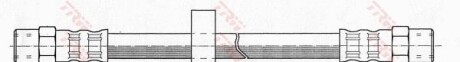 Фото 2 - Тормозной шланг TRW PHA106