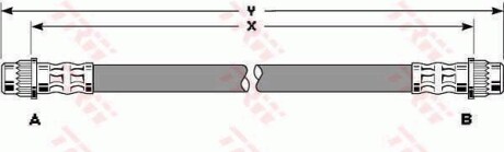 Тормозной шланг - TRW PHA319