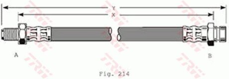 Фото 2 - Тормозной шланг TRW PHB169