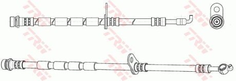 Фото 2 - Тормозной шланг TRW PHD1145