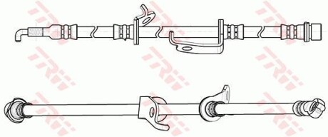 Шлангопровод - (9094702F50, 9094702E27) TRW PHD1152