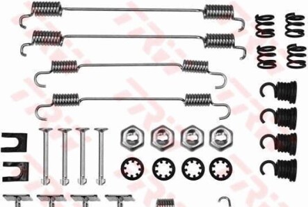 Комплектующие, тормозная колодка - (4154230023, 430838, 430857) TRW SFK218