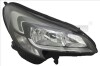 Фара Прав (H7/H7/LED, електричн, з мотором, колір відбивача: хром) OPEL CORSA E 09.14-05.19 - ((1216861, 13381344)) TYC 20-15017-16-2 (фото 1)