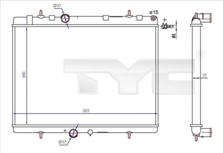 Теплообменник - (1330F5) TYC 726-0020-R