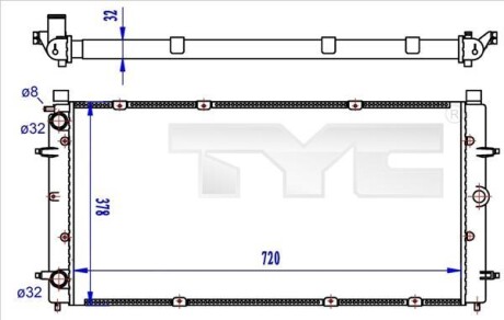 Теплообменник - (701121253M) TYC 737-0059-R