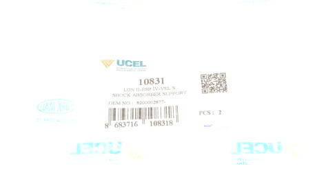 Фото 2 - Опора стойки амортизатора UC-EL 10831