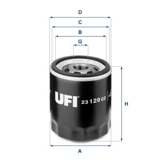 Масляний фільтр - (96879797, 1109A9, 4502696) UFI 23.129.02