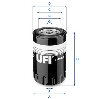 Масляный фильтр - (5000044064, 4840740, 5019924) UFI 23.164.03