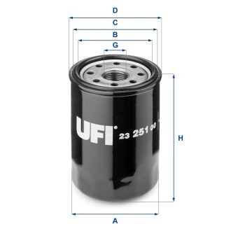 Масляный фильтр - (347, MLS000188B, 7701415053) UFI 23.251.00