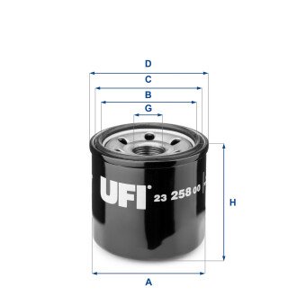 Масляный фильтр - UFI 23.258.00