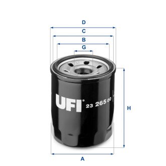 Масляный фильтр - (55230822, 46347171, 46544820) UFI 23.265.00