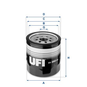 Масляный фильтр - UFI 23.280.00