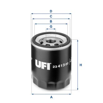 Масляный фильтр - (lf0514302b, sh0114302a) UFI 23.413.00