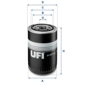 Масляний фільтр - (2992188, 8093784, 1606267480) UFI 23.457.00