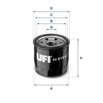 Масляный фильтр - (mr984204, 15400zz3003, 263002y500) UFI 23.616.00