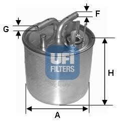 Топливный фильтр - (057127435E, 057127435C, 05712435C) UFI 24.002.00