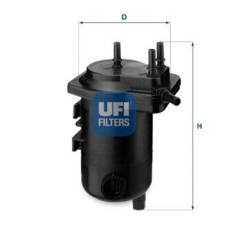 Топливный фильтр - (16400AY60A, 1640100QAB, 16400AY61A) UFI 24.013.00