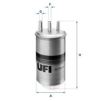 Топливный фильтр - (8200803830, 8200813237, 164000884R) UFI 24.115.00