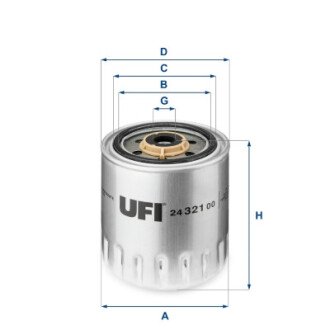 Топливный фильтр - (6610903055, 0691913, 0010922201) UFI 24.321.00