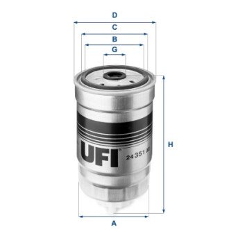 Паливний фільтр - UFI 24.351.00