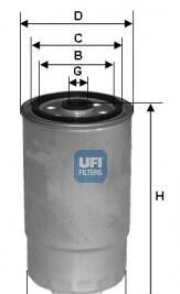 Топливный фильтр - UFI 24.384.00