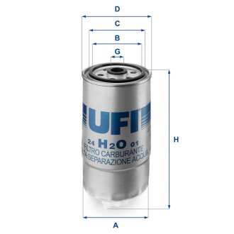 Топливный фильтр - UFI 24.H2O.01