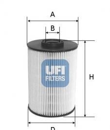 Топливный фильтр - UFI 26.037.00