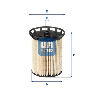 Паливний фільтр - (4M0127434G, 95812743400, 4M0127177B) UFI 2612900