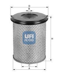Повітряний фільтр - UFI 27.281.00