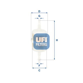 Паливний фільтр - (1137443, 1137446, 1137437) UFI 31.012.00