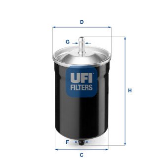 Топливный фильтр - UFI 31.500.00