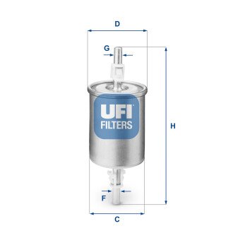 Топливный фильтр - (1541086Z00, 96503420) UFI 31.515.00