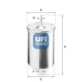 Паливний фільтр - (8E0201511K, 8E0201511H, 1JO201511A) UFI 31.718.00