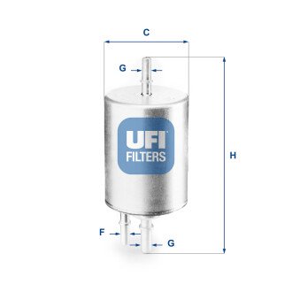 Паливний фільтр - (4F0201511C, 4F0201511E) UFI 31.831.00