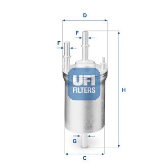 Паливний фільтр - (6Q0201511) UFI 31.833.00