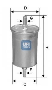 Паливний фільтр - (30636704) UFI 31.846.00