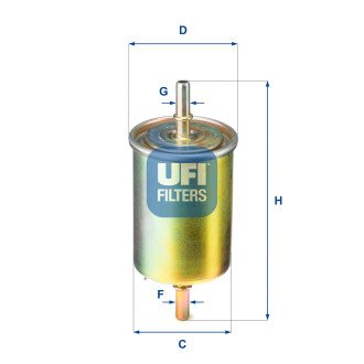 Топливный фильтр - (96537170) UFI 31.850.00