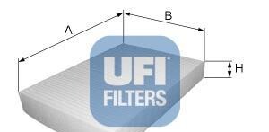 Фильтр, воздух во внутренном пространстве - UFI 53.006.00