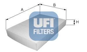 Фильтр, воздух во внутренном пространстве - UFI 53.017.00