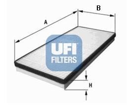 Фильтр, воздух во внутренном пространстве - (6025370624) UFI 53.037.00