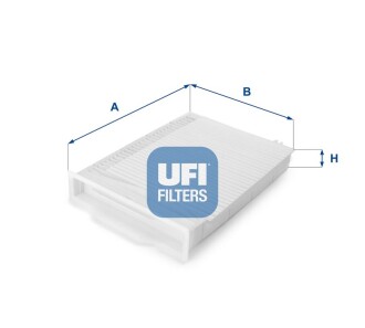 Фільтр салону Renault Megane II Універсал (KM0/1_) 1.6 2003.08 - 2012.08 - UFI 53.107.00