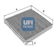 Фильтр, воздух во внутренном пространстве - (7803A005, 8981394280, 98139428) UFI 54.167.00 (фото 1)