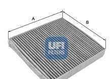 Фильтр, воздух во внутренном пространстве - UFI 54.268.00