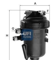 Паливний фільтр - (77363600, 71753841, 4708795) UFI 55.127.00