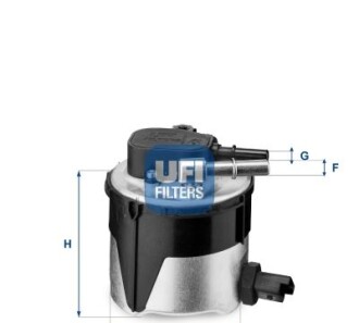 Топливный фильтр - (y60313480, 1386037, 5M5Q9155AA) UFI 55.170.00