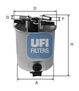 Топливный фильтр - UFI 55.393.00