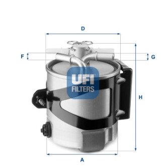 Топливный фильтр - (8200697875, 8200564638, 8200506046) UFI 55.430.00