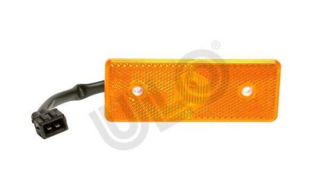 Габаритні ліхтарі Лів/Прав, жовтий, LED, висота 38,5мм ширина 120мм глибина 20,5/45мм, для стелажної системи/до гвинта/пласка основа, довжина провода 60мм, 24В - ULO 5615-36